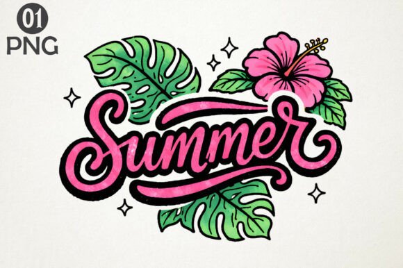 Download Tropical Summer Hibiscus T-Shirt Design - Premium Resources